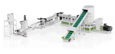 Machine de pelletisation de recyclage de déchets plastiques PP PE BOPP BOPET BOPA PA66